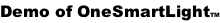 Demo of OneSmartLightTM